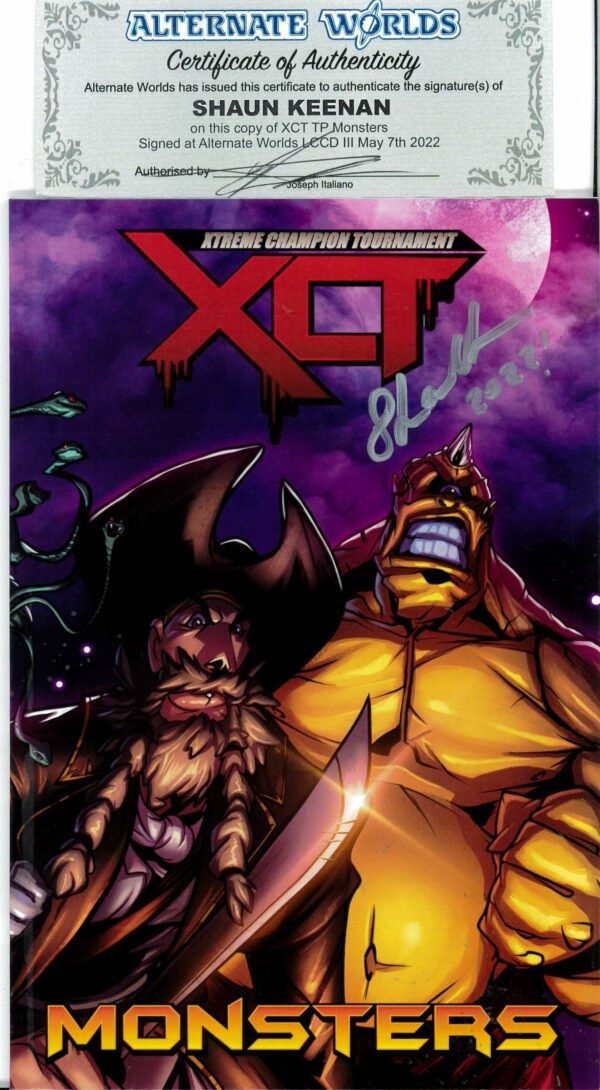 XCT: XTREME CHAMPION TOURNAMENT TP #0: Monsters – Signed by Shaun Keenan – COA – NM