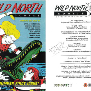 WILD NORTH COMICS #1: Signed by Timothy Parish (COA)