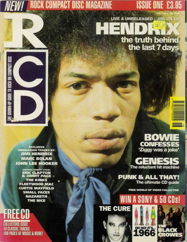 RCD (ROCK COMPACT DISC) MAGAZINE #101: Volume 1 Issue 1 (1972)