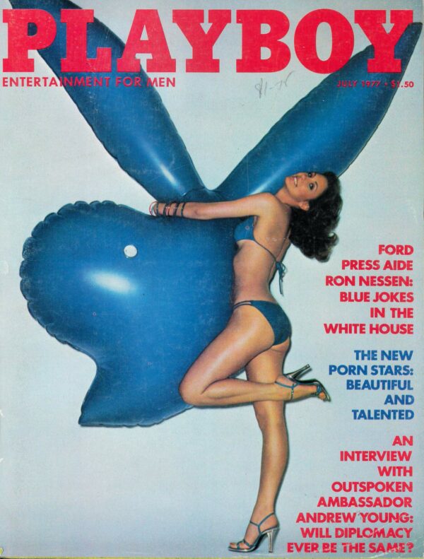 PLAYBOY MAGAZINE #7707: Pamela Serpe, Sondra Theodore, Barbara Carrera – VF