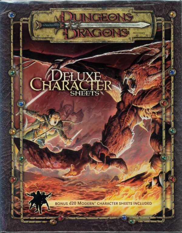 DUNGEONS AND DRAGONS 3.5 EDITION #88595: Player Character Sheets + D20 Modern Sheets – NM – 88595000