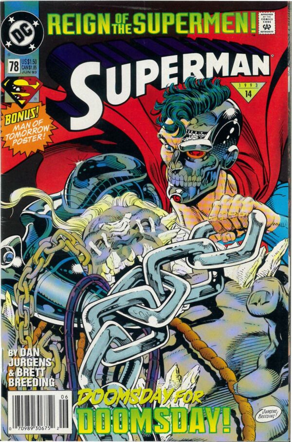 SUPERMAN (1987-2006 SERIES) #78: Newsstand: