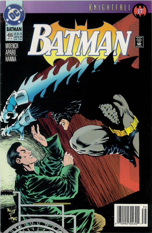 BATMAN (1939-2011 SERIES) #499: Knightfall 17: Newsstand: Batman (Jean-Paul Valley): VF/NM