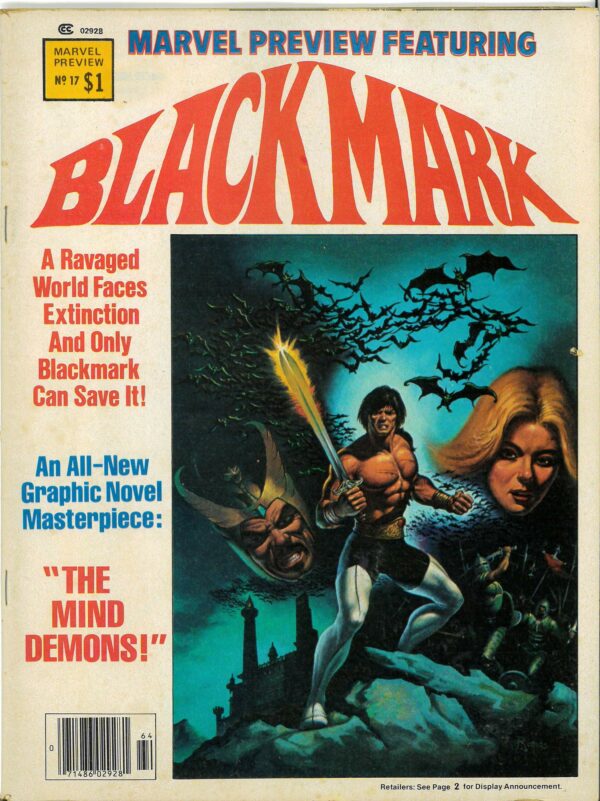 MARVEL PREVIEW #17: Blackmark by Gil Kane – GD/VG