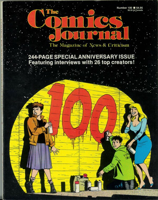 COMICS JOURNAL #100: Adams Eisner Claremont Englehart Gerber Friedrich Gaines NM