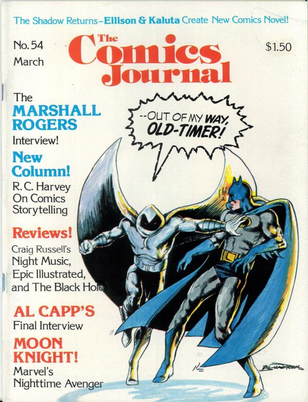 COMICS JOURNAL #54: Marshall Rogers, Al Capp’s last interview