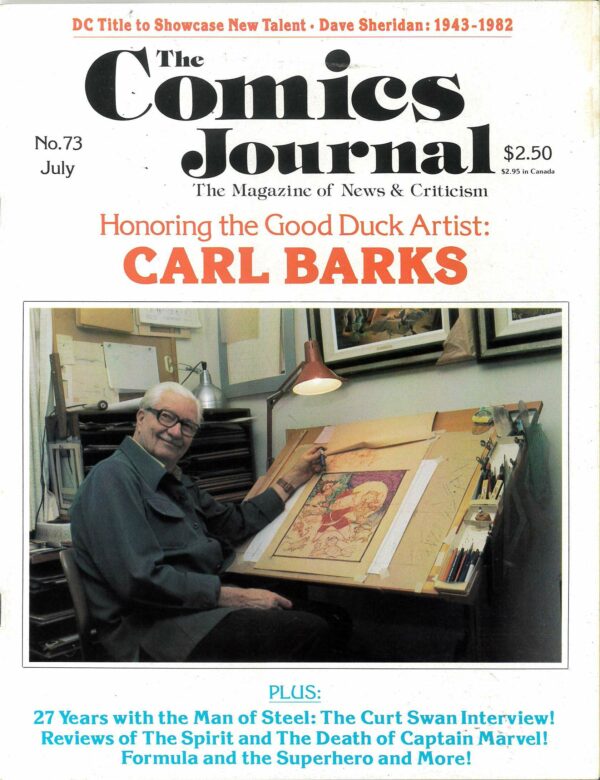 COMICS JOURNAL #73: Carl Barks – NM