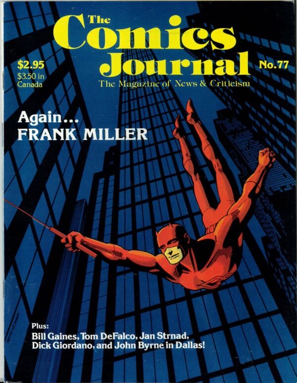COMICS JOURNAL #77: Frank Miller – NM