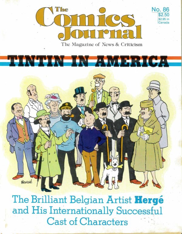 COMICS JOURNAL #86: Herge – NM
