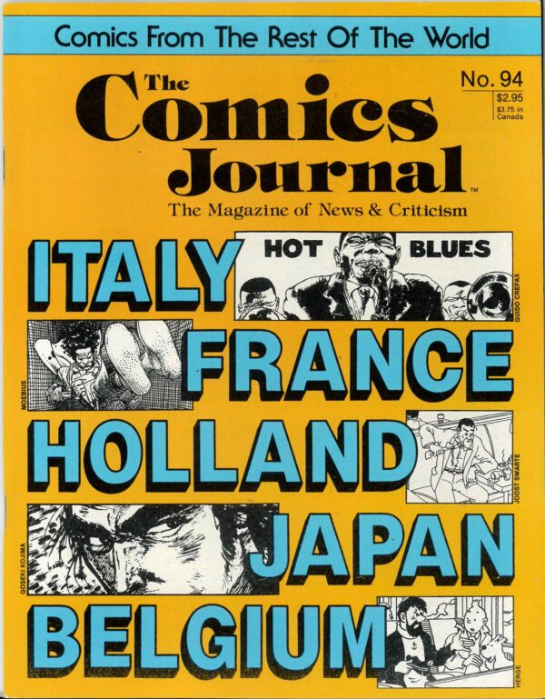 COMICS JOURNAL #94: International issue – NM