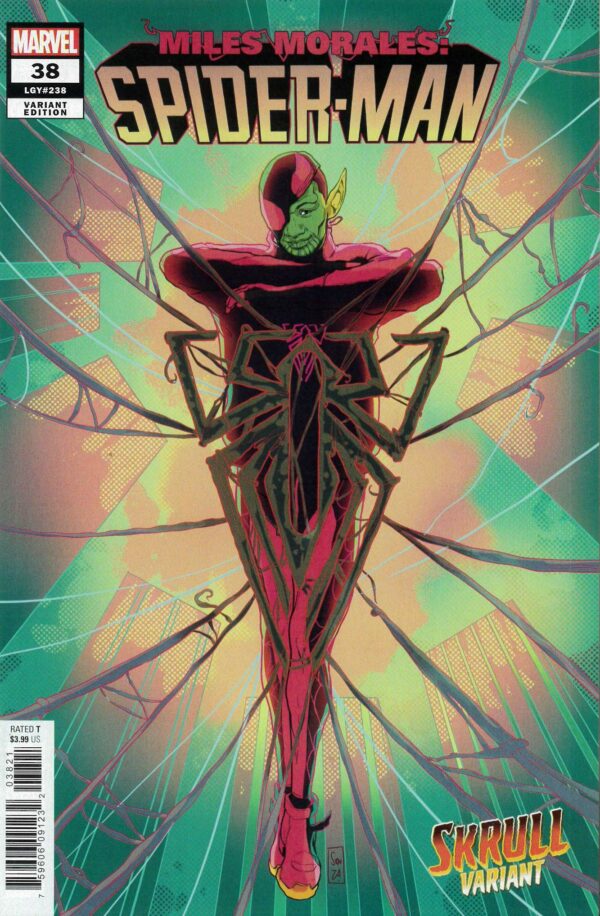 MILES MORALES: SPIDER-MAN (2018-2022 SERIES) #38: Ernanada Souza Skrull cover