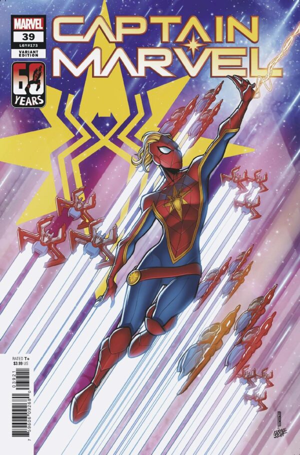 CAPTAIN MARVEL (2019 SERIES) #39: David Baldeon Spider-man cover