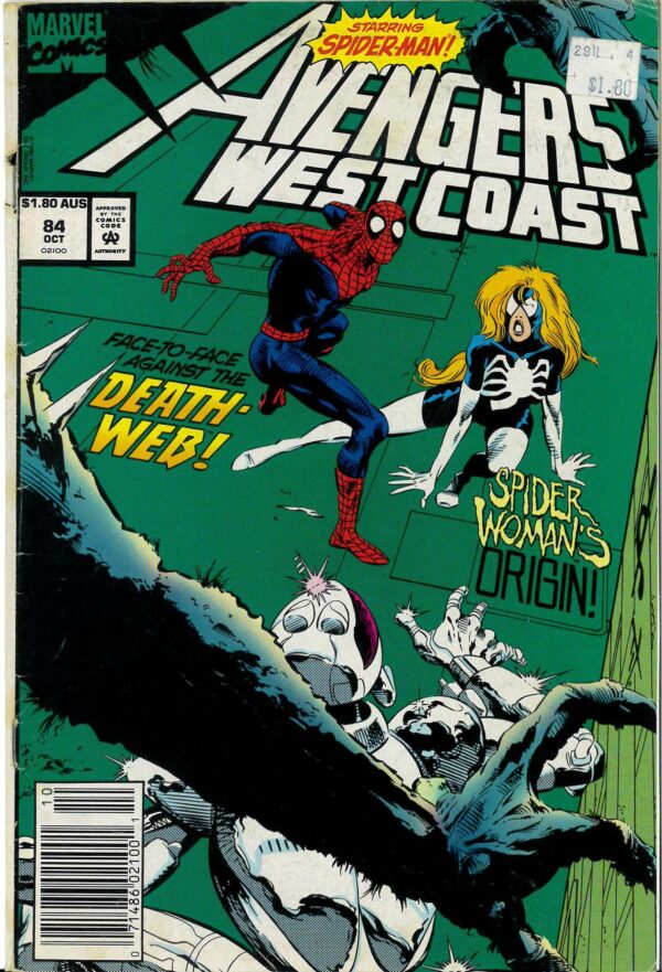 AVENGERS WEST COAST (AUSTRALIAN PRICE VARIANT-APV) #84: GD