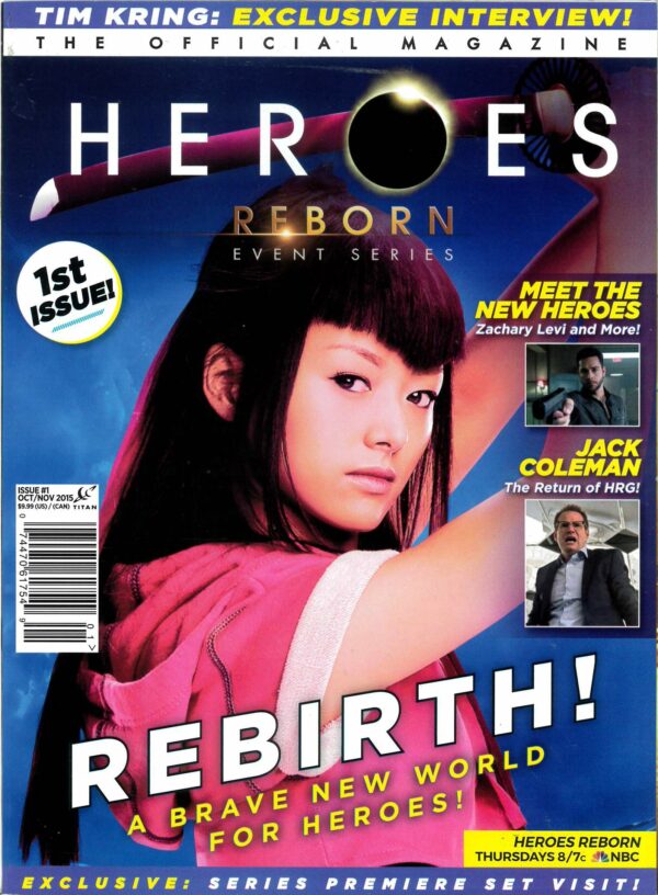 HEROES REBORN OFFICIAL MAGAZINE #1: NM