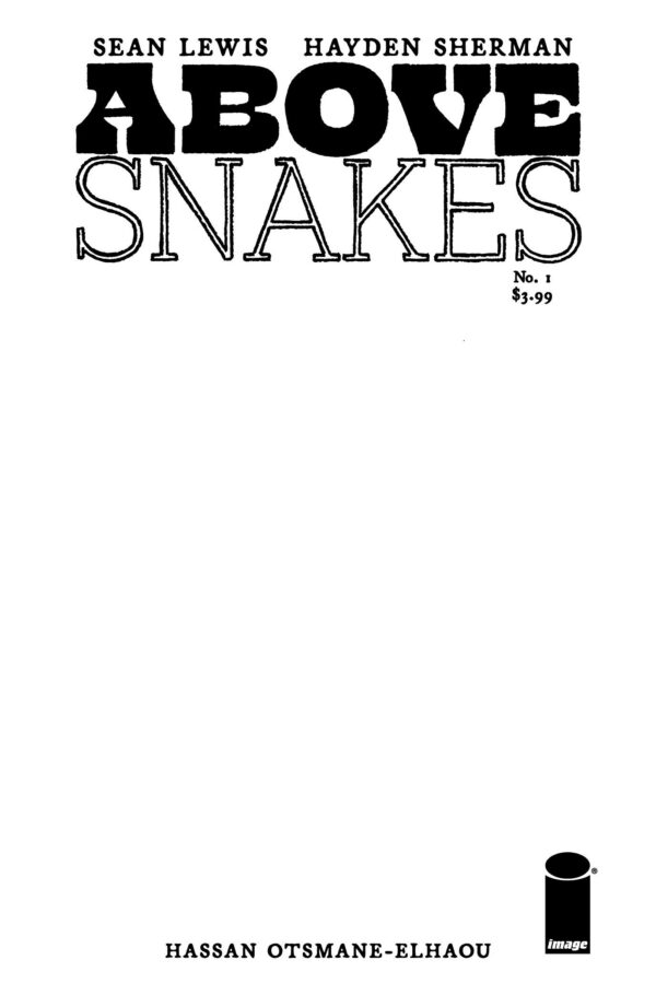 ABOVE SNAKES #1: Blank Sketch cover B