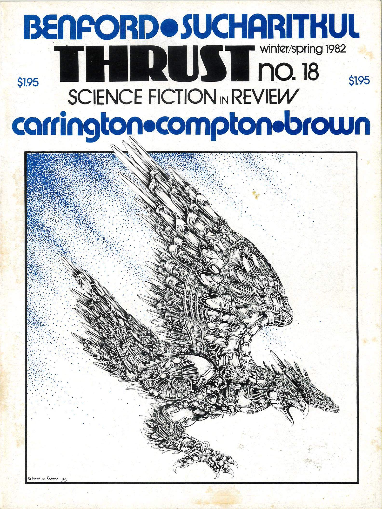 THRUST – SCIENCE FICTION AND FANTASY REVIEW #18: FN/VF THRUST – SCIENCE FICTION AND FANTASY REVIEW #18: FN/VF