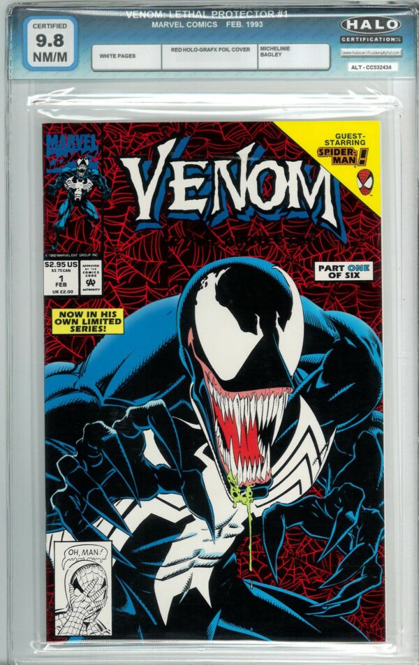 VENOM: LETHAL PROTECTOR (1993 SERIES) #1: Halo graded 9.8 (1st Venom Legacy series)