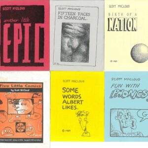 FIVE LITTLE COMICS: Scott Mcleod – Envelope FN – comics all NM (rare)