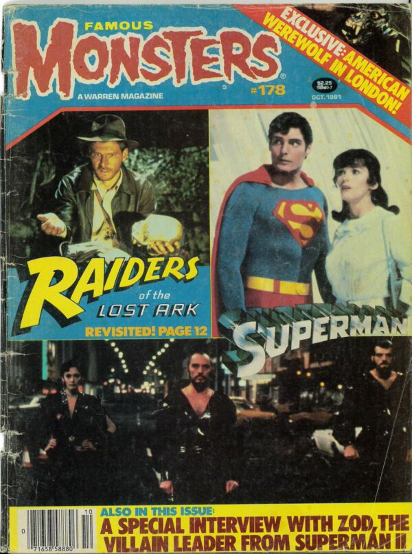 FAMOUS MONSTERS OF FILMLAND #178: Radiers of the Lost Ark, Superman II – GD