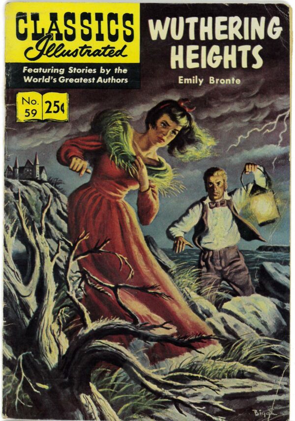 CLASSICS ILLUSTRATED #59: VG/FN Wuthering Height by Emile Bronte