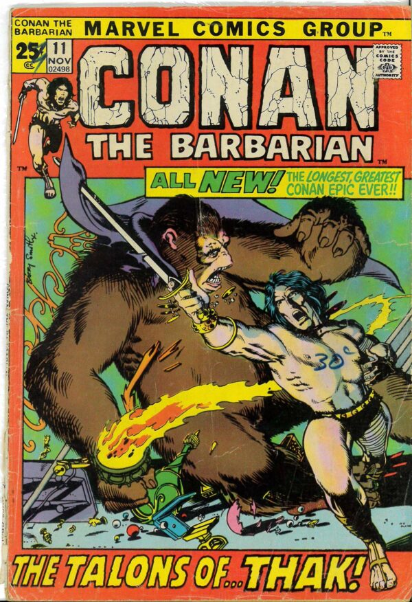 CONAN THE BARBARIAN (1970-1993 SERIES) #11: Barry Windsor-Smith: FR