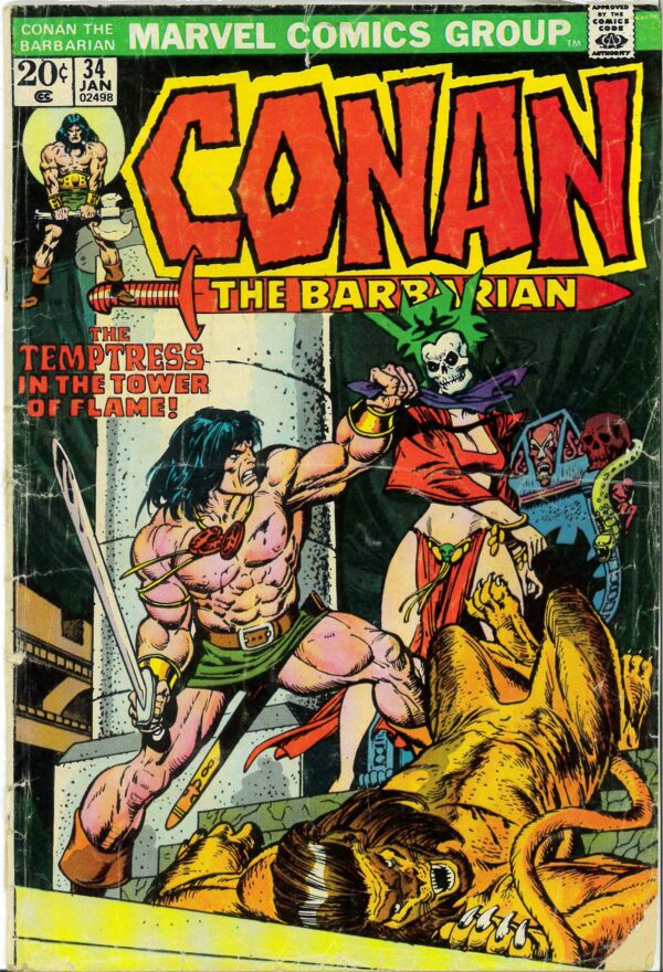 CONAN THE BARBARIAN (1970-1993 SERIES) #34: GD