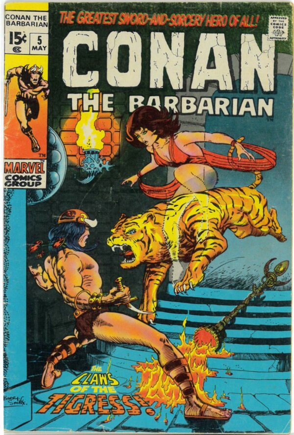 CONAN THE BARBARIAN (1970-1993 SERIES) #5: Barry Windsor-Smith: VG/FN