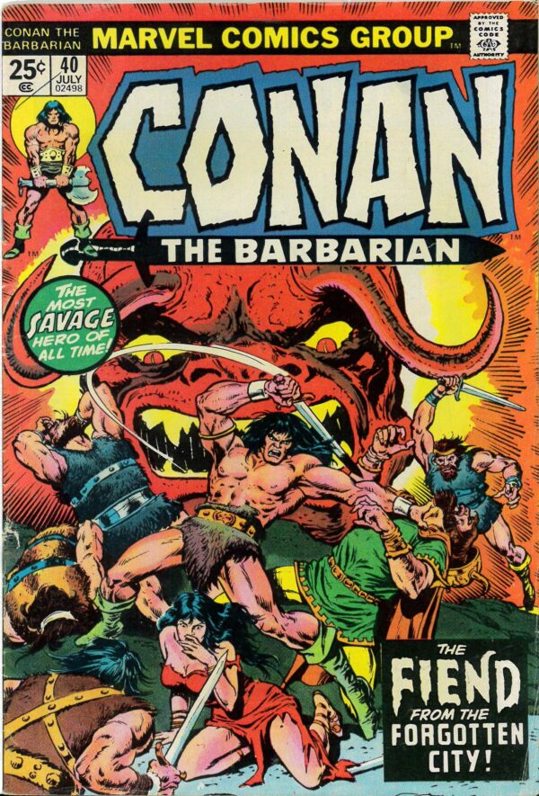 CONAN THE BARBARIAN (1970-1993 SERIES) #40: VG