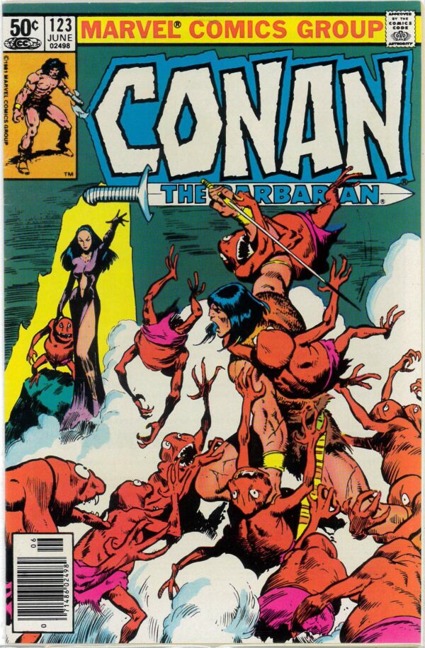 CONAN THE BARBARIAN (1970-1993 SERIES) #123: Newsstand: VF