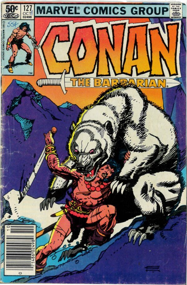 CONAN THE BARBARIAN (1970-1993 SERIES) #127: Newsstand: VG