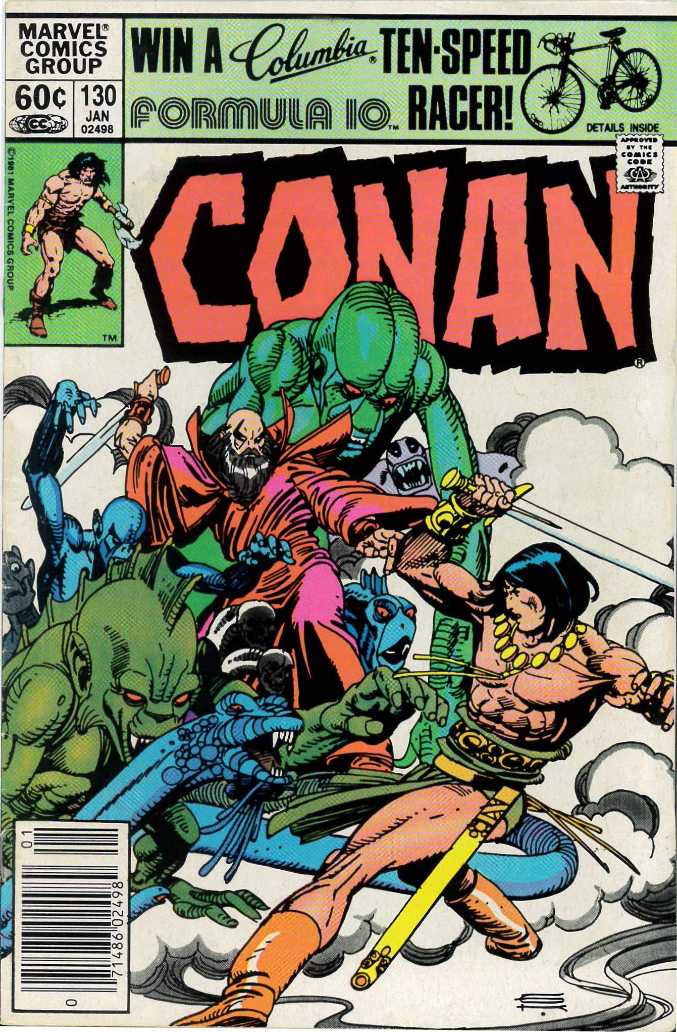 CONAN THE BARBARIAN (1970-1993 SERIES) #130: Newsstand: FN/VF CONAN THE BARBARIAN (1970-1993 SERIES) #130: Newsstand: FN/VF