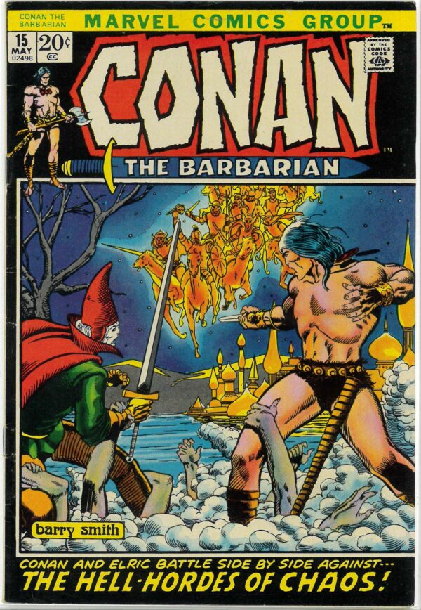 CONAN THE BARBARIAN (1970-1993 SERIES) #15: Barry Smith: 2nd Elric of Melnibone: FN