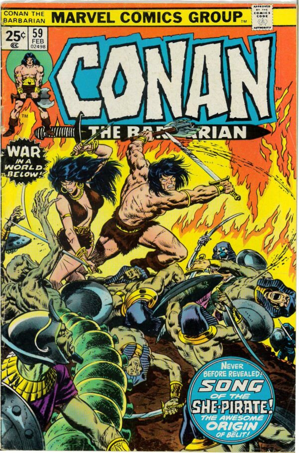 CONAN THE BARBARIAN (1970-1993 SERIES) #59: 2nd Belit: Origin of Belit: FN