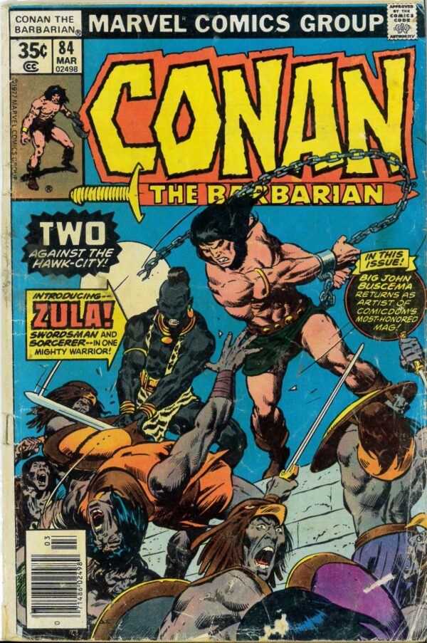 CONAN THE BARBARIAN (1970-1993 SERIES) #84: GD: Belit: Zula
