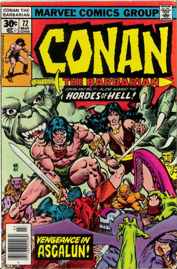 CONAN THE BARBARIAN (1970-1993 SERIES) #72: FN/VF: Belit