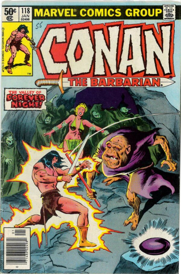 CONAN THE BARBARIAN (1970-1993 SERIES) #118: Newsstand: VG/FN