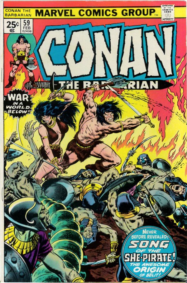 CONAN THE BARBARIAN (1970-1993 SERIES) #59: 2nd Belit: Origin of Belit: VF