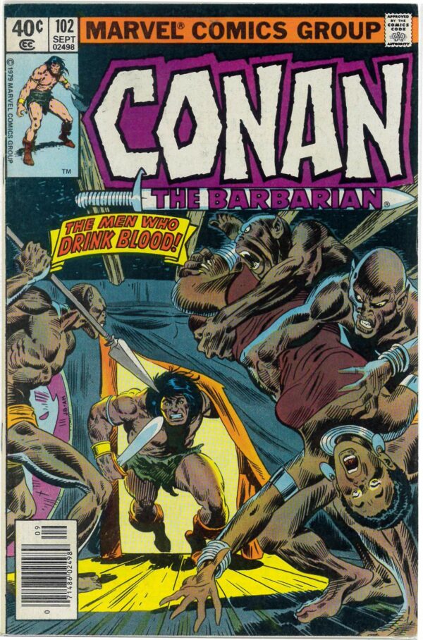 CONAN THE BARBARIAN (1970-1993 SERIES) #102: VF/NM: Newsstand