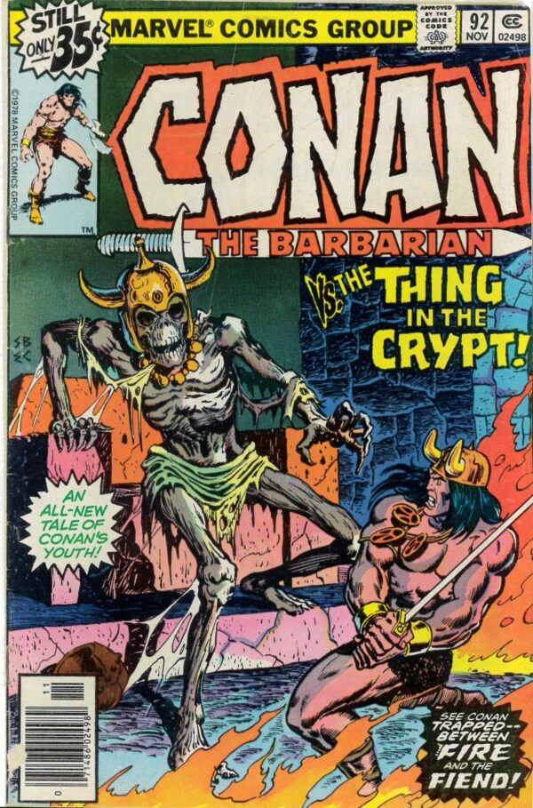 CONAN THE BARBARIAN (1970-1993 SERIES) #92: VG
