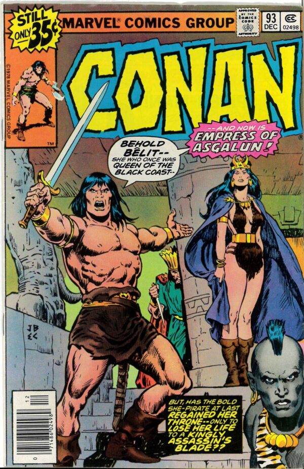 CONAN THE BARBARIAN (1970-1993 SERIES) #93: VF: Belit: Zula