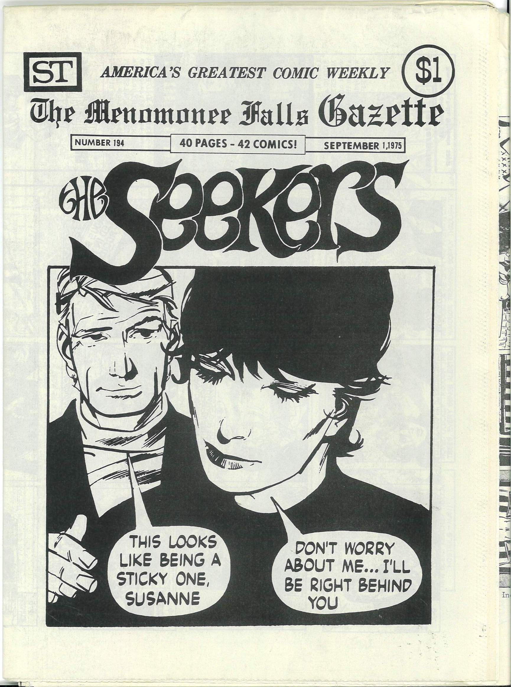 MENOMONEE FALLS GAZETTE #194: NM MENOMONEE FALLS GAZETTE #194: NM