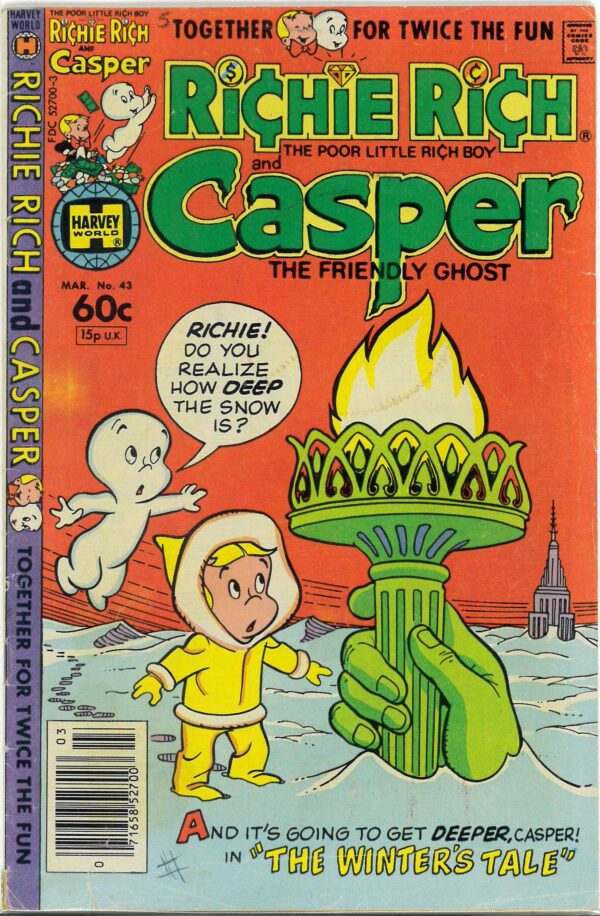 RICHIE RICH AND CASPER (1974-1982 SERIES) #43: VG