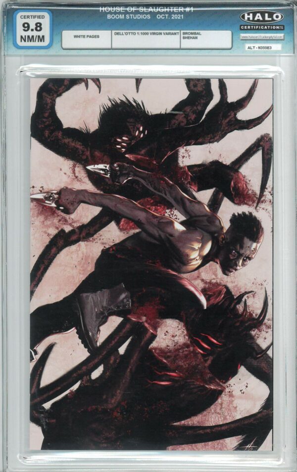 HOUSE OF SLAUGHTER #1: Gabriele Dell’Otto cover J (1:1000) – Halo Graded 9.8