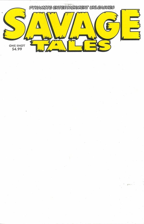 SAVAGE TALES (2022 SERIES) #0: Blank Authentix cover D