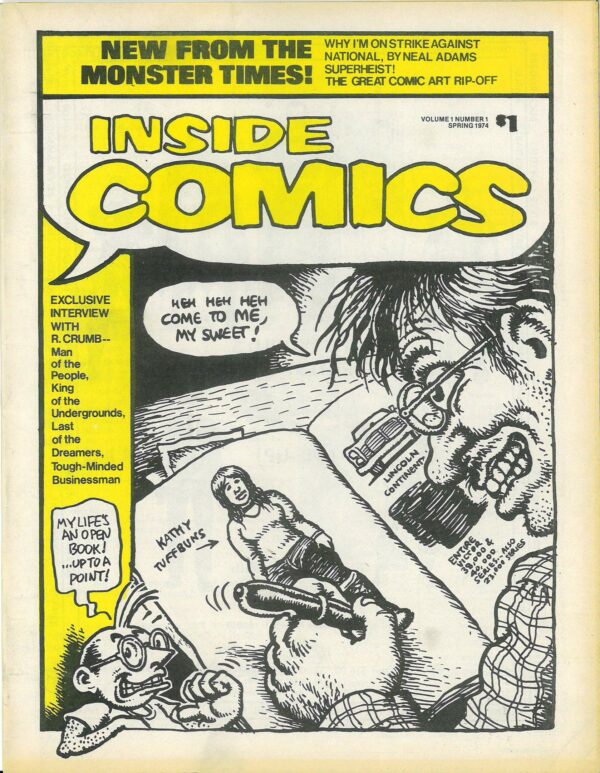 INSIDE COMICS #1: Robert Crumb – VF/NM