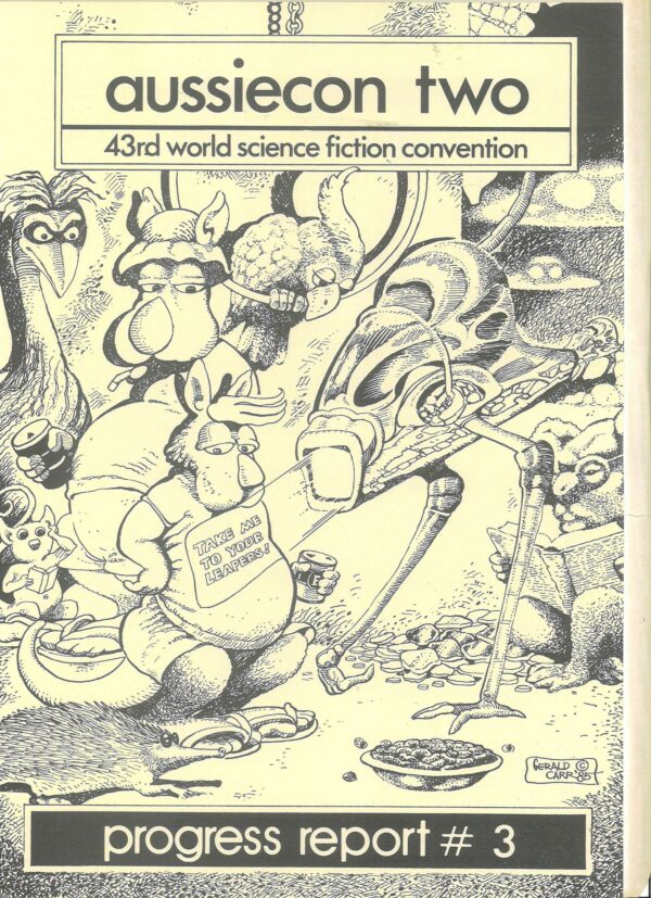 AUSSIECON TWO: 43RD WORLD SCIENCE FICTION CONVENT #3: Gerald Carr – Progress Report 3 – NM