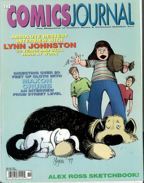 COMICS JOURNAL #217: Lnn Johnston, Alex Ross Sketchbook