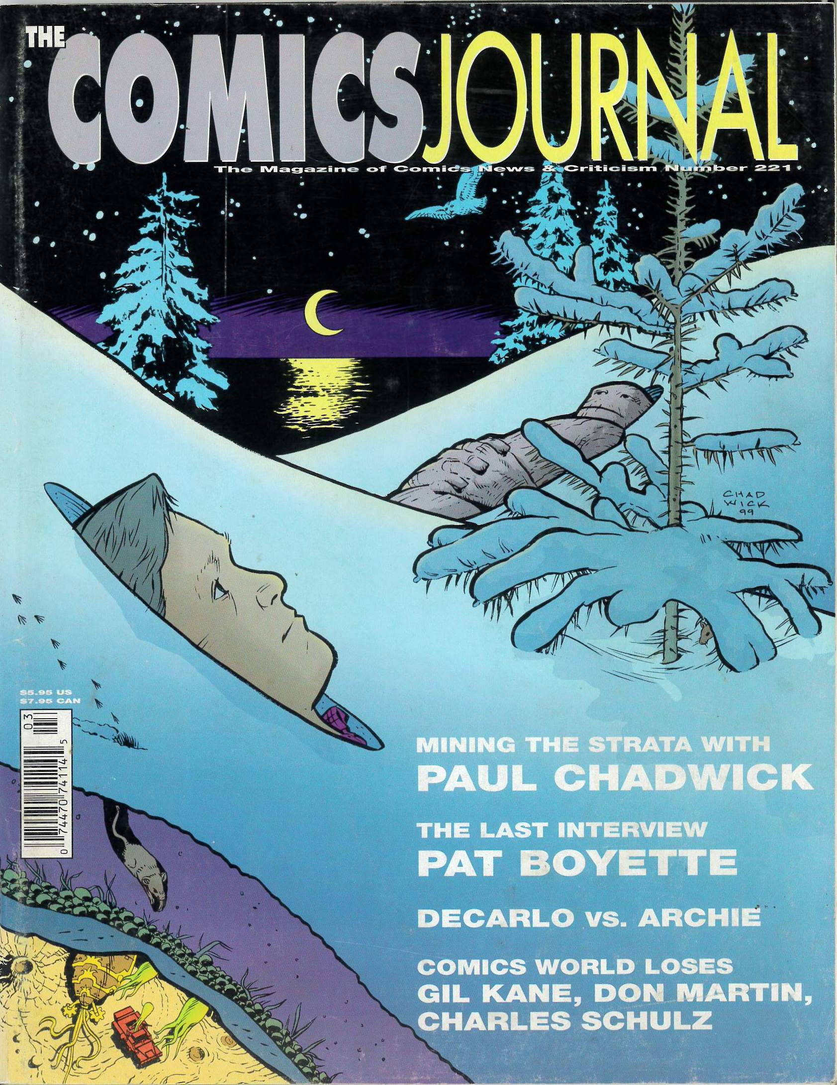 COMICS JOURNAL #221: Paul Chadwick/Pat Boyette COMICS JOURNAL #221: Paul Chadwick/Pat Boyette