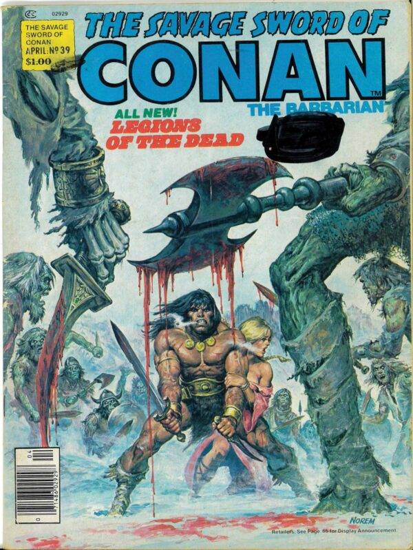 SAVAGE SWORD OF CONAN (1973-1995 SERIES) #39: VG/FN