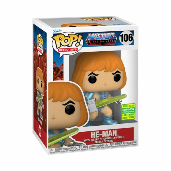 POP RETRO TOYS VINYL FIGURE #106: He-Man Laser Power: Masters of the Universe (SDCC 2022)